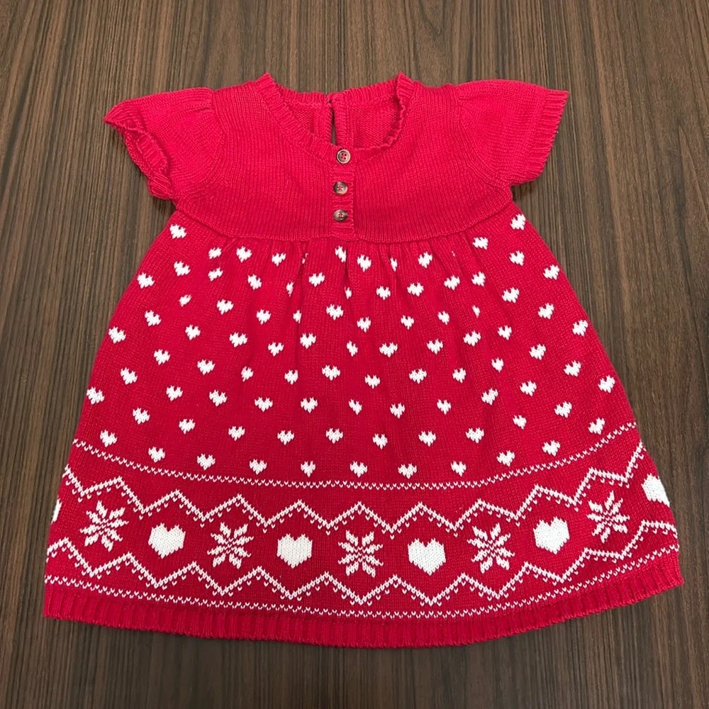 (3 for $10) 6-12 Months Baby Knit Dress - Picture 1 of 4